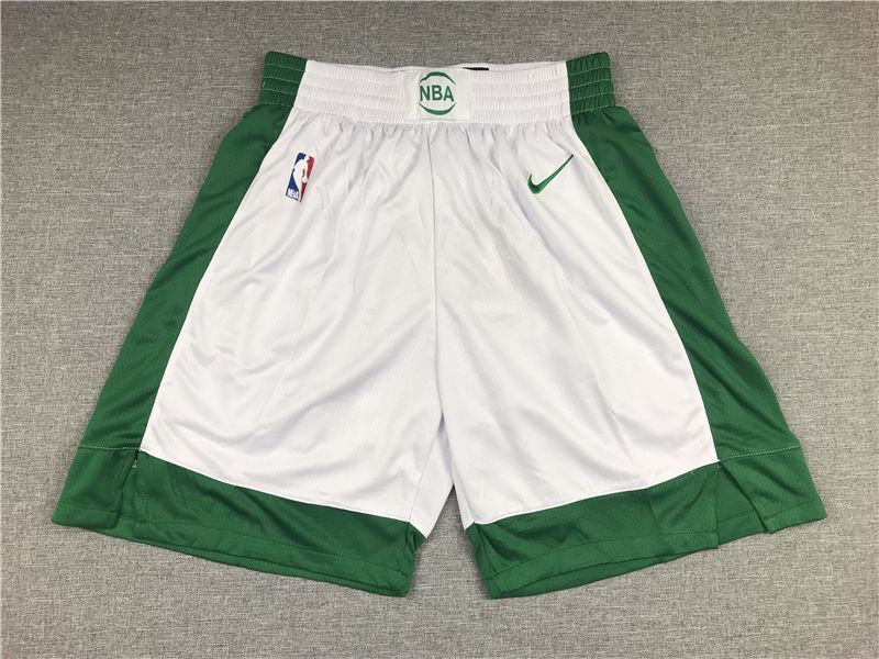 Cheap Men NBA Boston Celtics White Nike Shorts 2021618